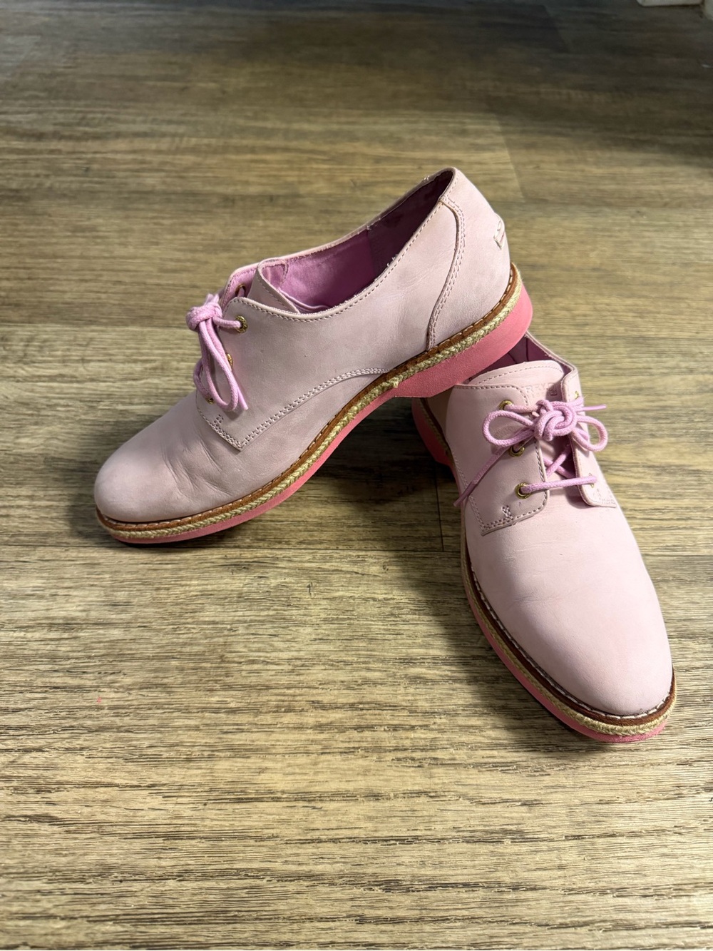 Sperry Pink Lace-Up Women's Oxfords